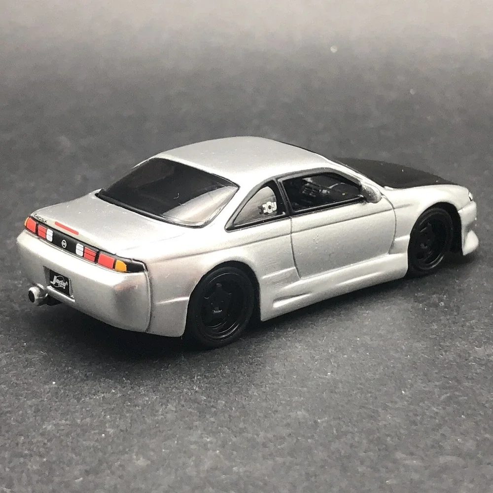 Jada Dub City 1998 '98 Nissan 240SX S-14 Car Silver‎ Diecast 1/64 Rubber Tires
